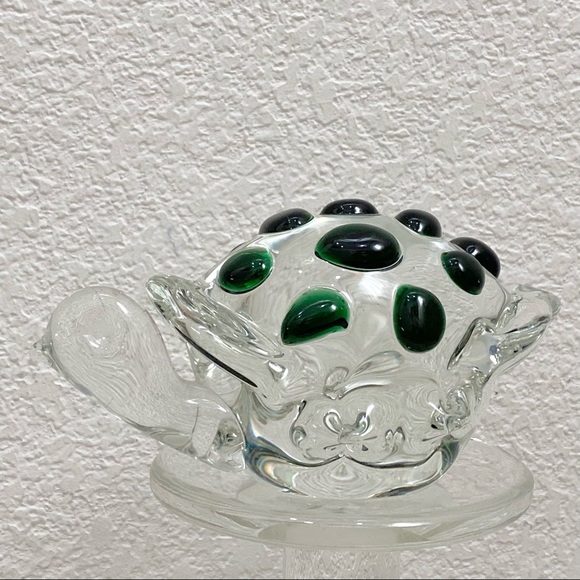 Vintage Mid Century Modern Murano Glass Tortoise Turtle Paperweight - Picture 12 of 16